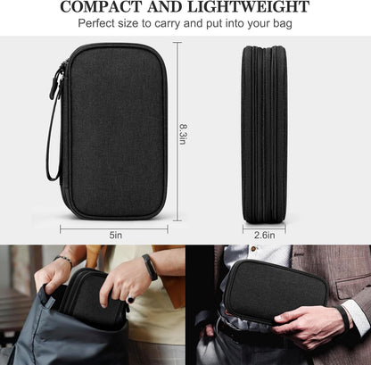FYY Electronic Organizer with Double-Layer Storage