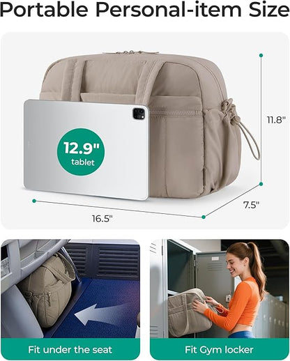 BAGSMART Water-Resistant Travel Duffel Bag