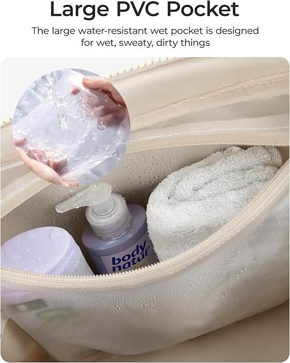 BAGSMART Water-Resistant Travel Duffel Bag
