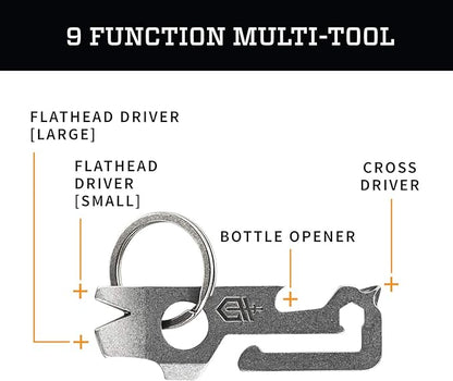 Stainless Steel 7 in 1 Keychain Multitool