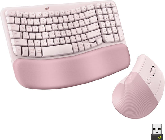 Lift Vertical Ergonomic Mouse, Wireless, Bluetooth or Logi Bolt USB Receiver, Quiet Clicks, 4 Buttons, Compatible with Windows/Macos/Ipados, Laptop, PC - Graphite