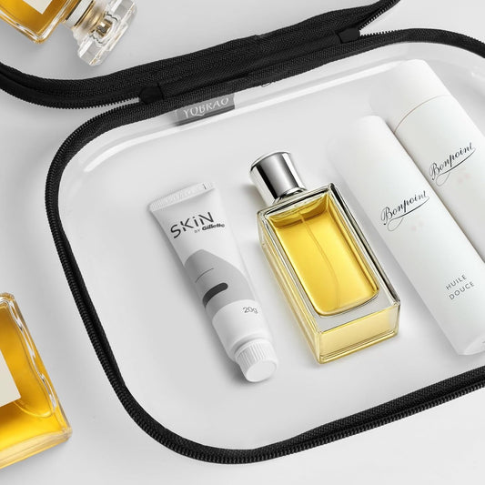 YQBRAO Clear Hard Shell Zipper Case