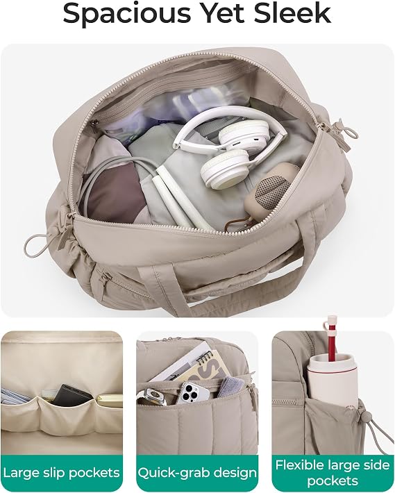 BAGSMART Water-Resistant Travel Duffel Bag