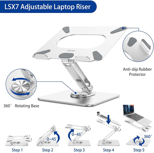 BESIGN LSX7 Adjustable 360 Rotating Laptop Stand