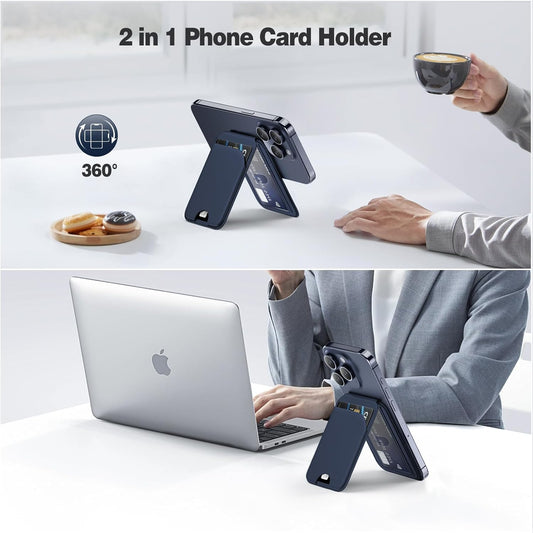 Magnetic Phone Wallet Stand