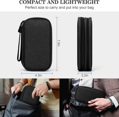 FYY Electronic Organizer with Double-Layer Storage