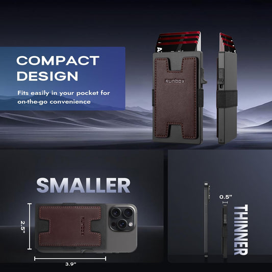 Premium Aluminum Pop-Up Card Wallet