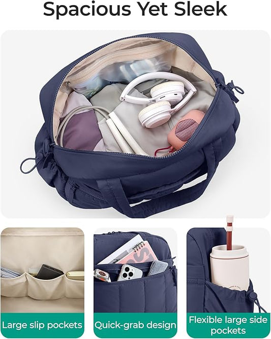 BAGSMART Water-Resistant Travel Duffel Bag