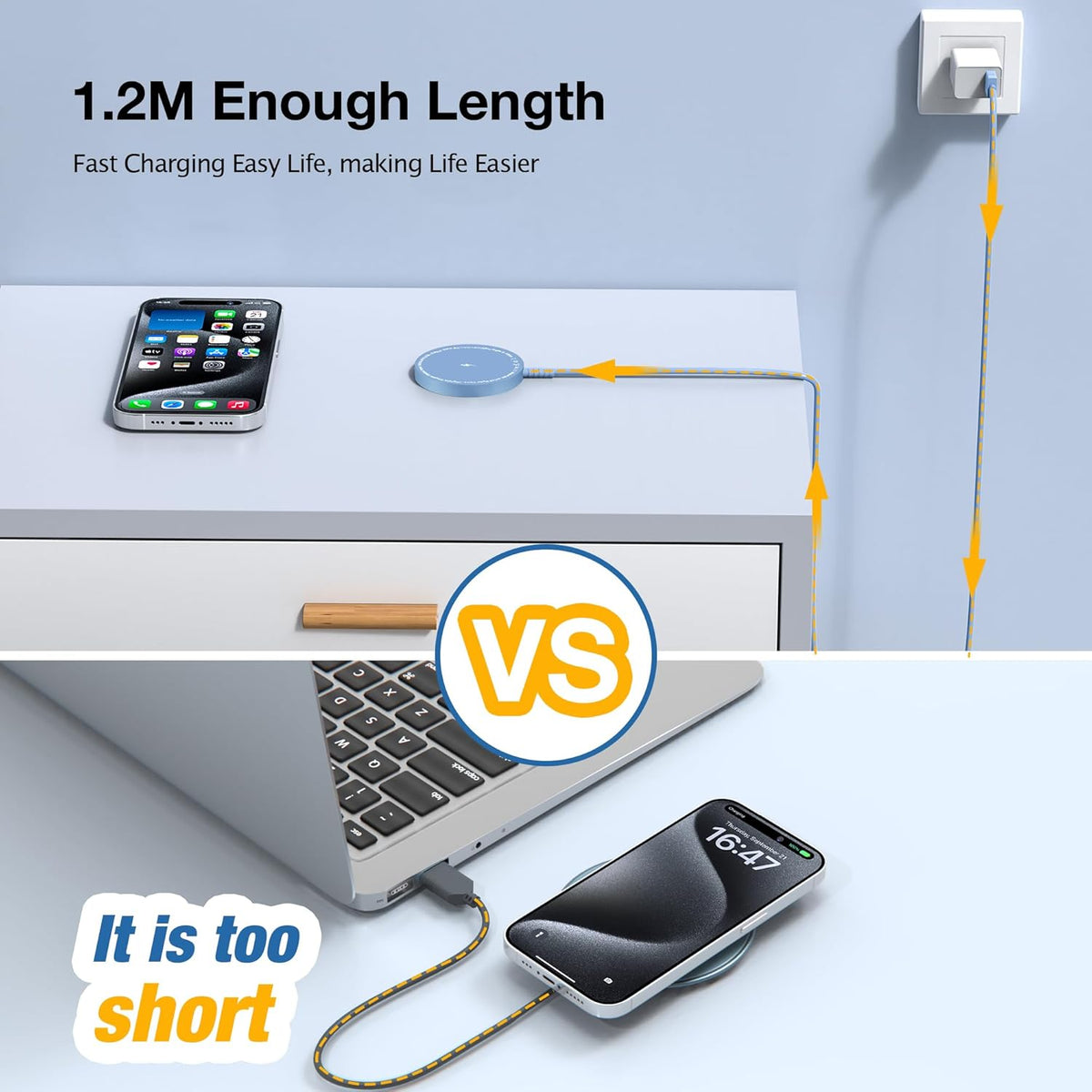 Bohuma 15W Magnetic Wireless Charger 2-Pack