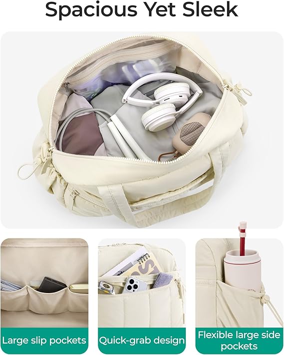 BAGSMART Water-Resistant Travel Duffel Bag