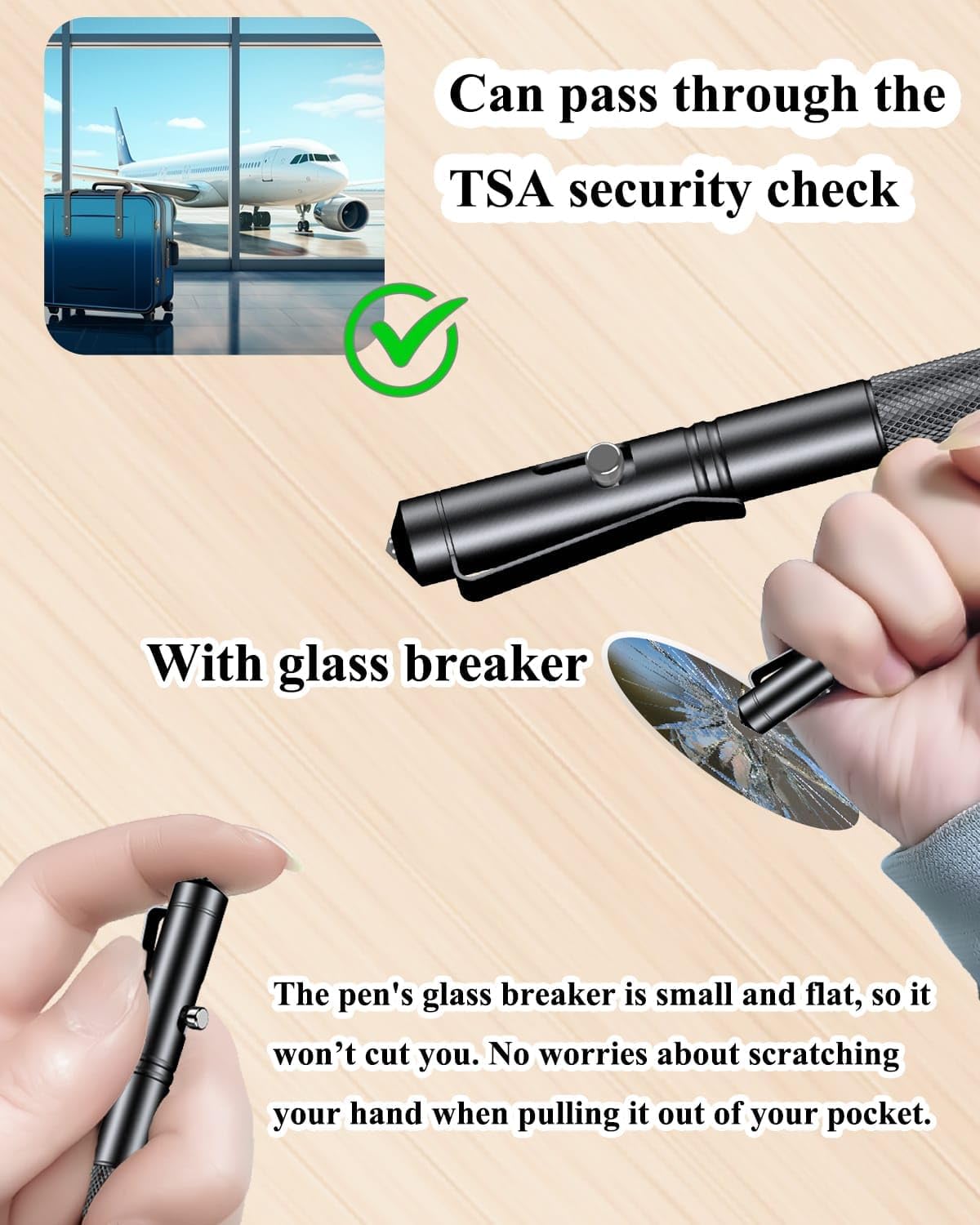 Mini Bolt Action Pen - Compact 4.3 Inch Tactical Writing Tool with Glass Breaker, 6061-T6 Aluminum Alloy, Ultra-Light 0.6 Oz for Outdoor EDC, Perfect for Students & Adults