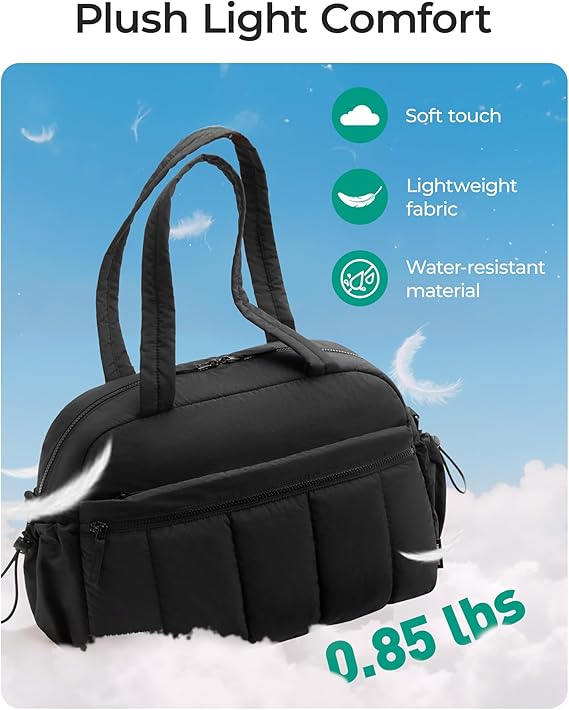 BAGSMART Water-Resistant Travel Duffel Bag
