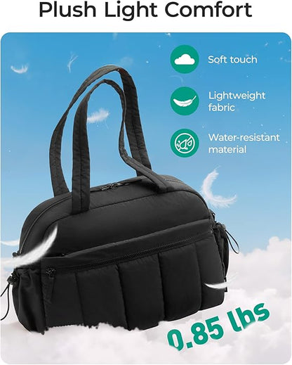 BAGSMART Water-Resistant Travel Duffel Bag
