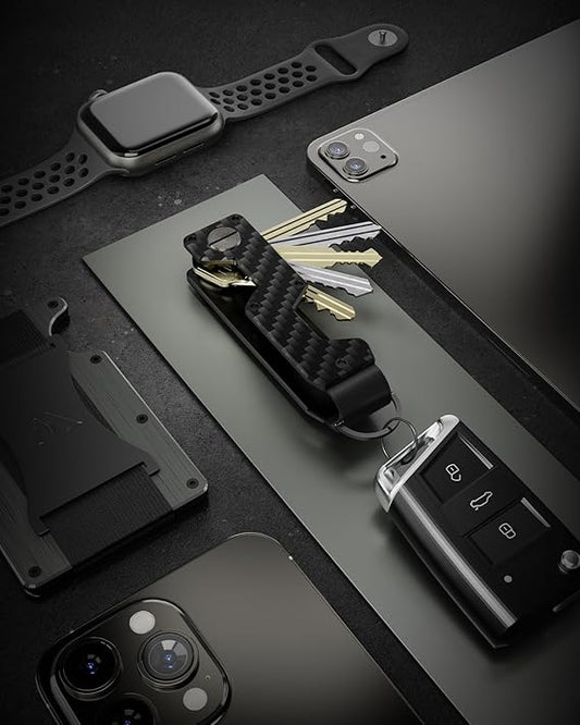 Minimalist Metal Key Organizer and Compact Holder