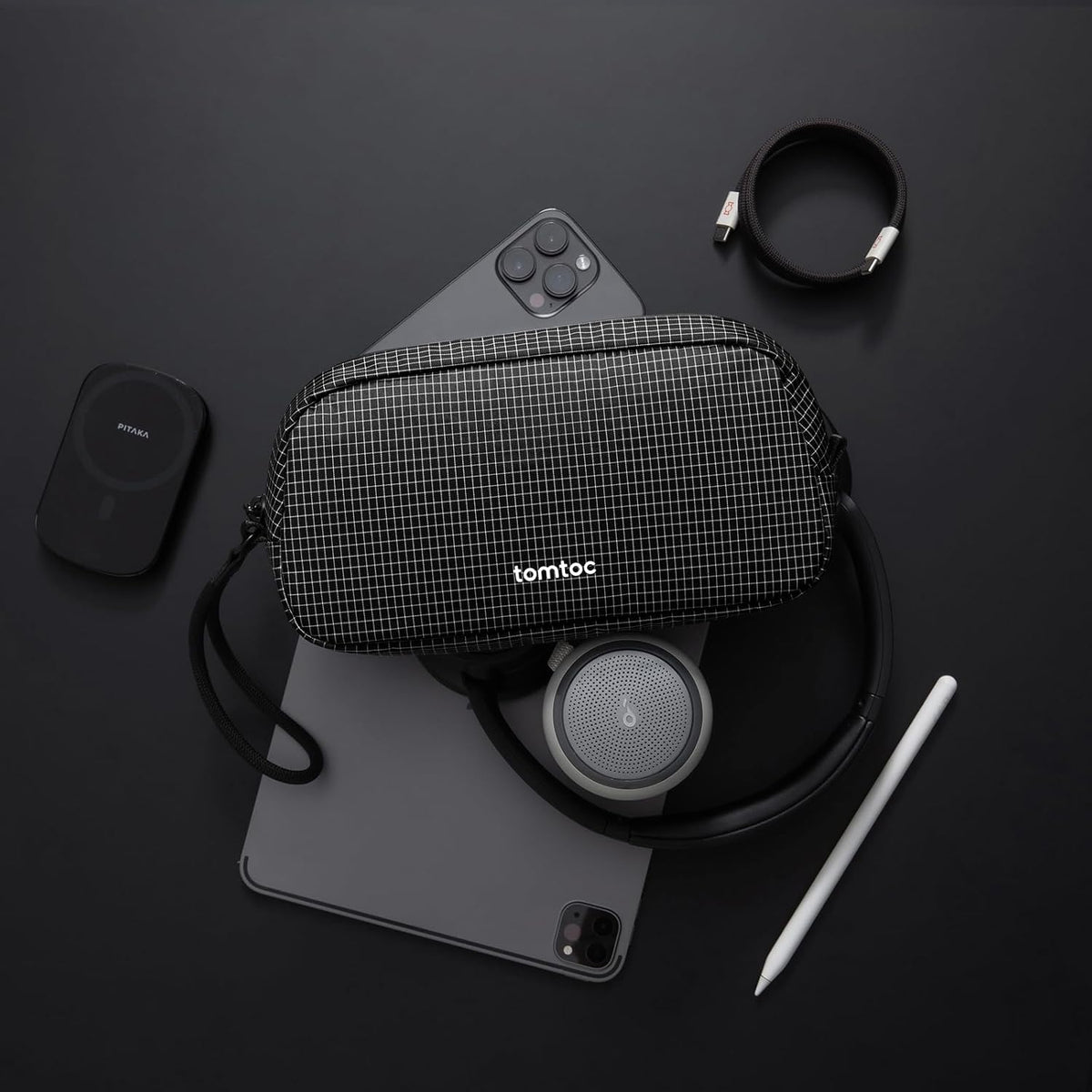 tomtoc Electronics Organizer Travel Case