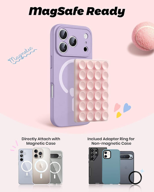 Magnetic Suction Phone Mount | Hands-Free Wall Grip