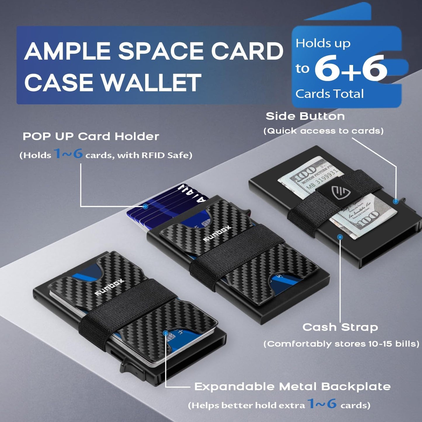 Premium Aluminum Pop-Up Card Wallet
