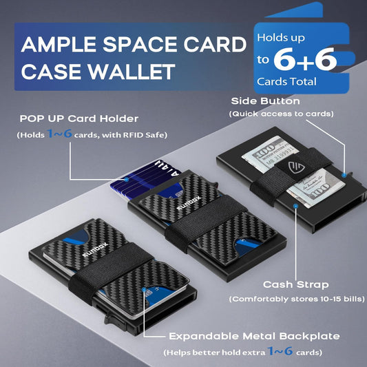 Premium Aluminum Pop-Up Card Wallet