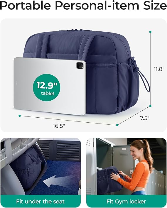 BAGSMART Water-Resistant Travel Duffel Bag