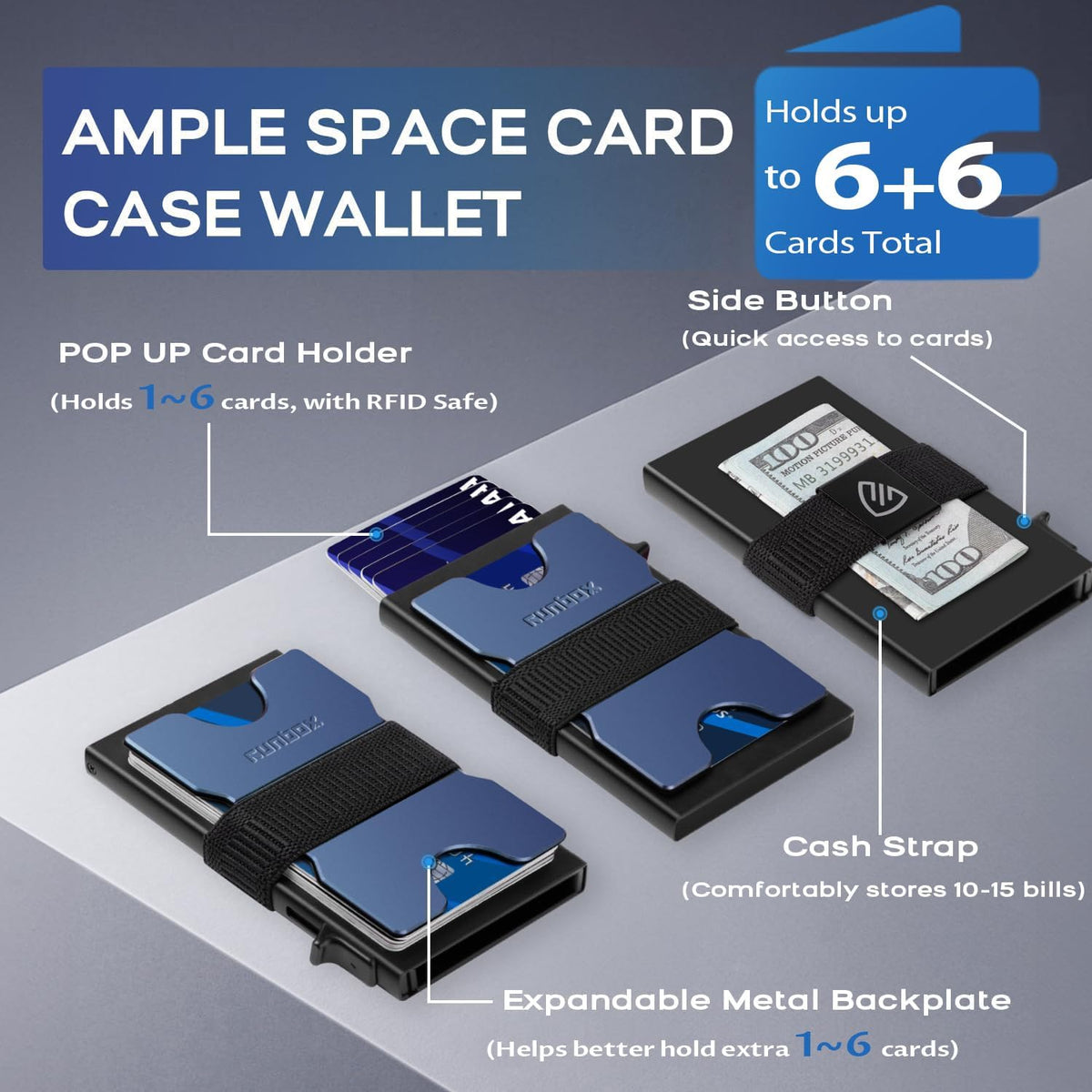 Premium Aluminum Pop-Up Card Wallet