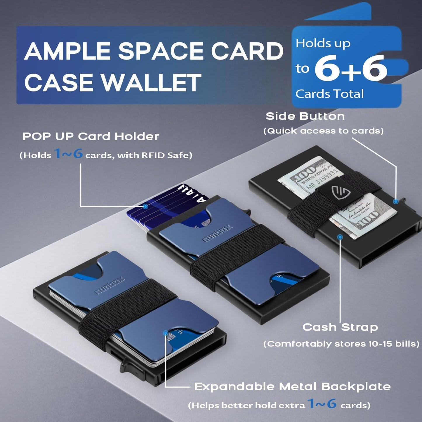 Premium Aluminum Pop-Up Card Wallet