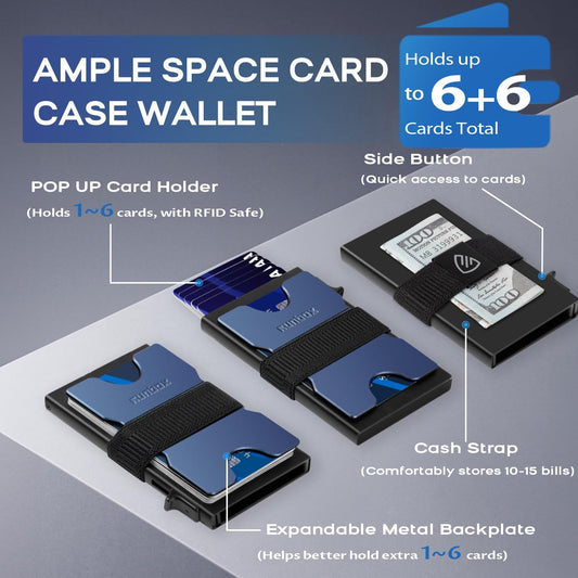 Premium Aluminum Pop-Up Card Wallet