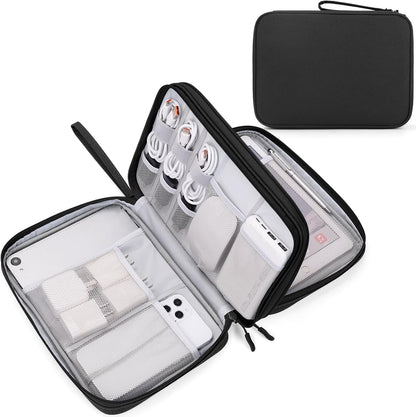 FYY Electronic Organizer with Double-Layer Storage