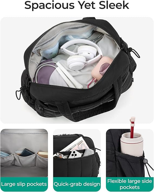 BAGSMART Water-Resistant Travel Duffel Bag
