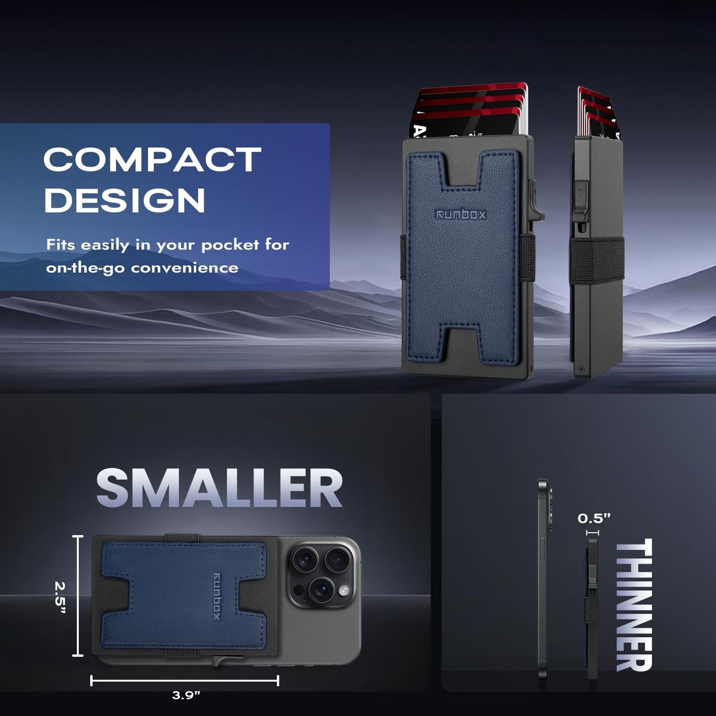 Premium Aluminum Pop-Up Card Wallet