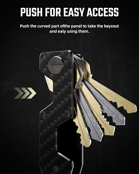 Minimalist Metal Key Organizer and Compact Holder