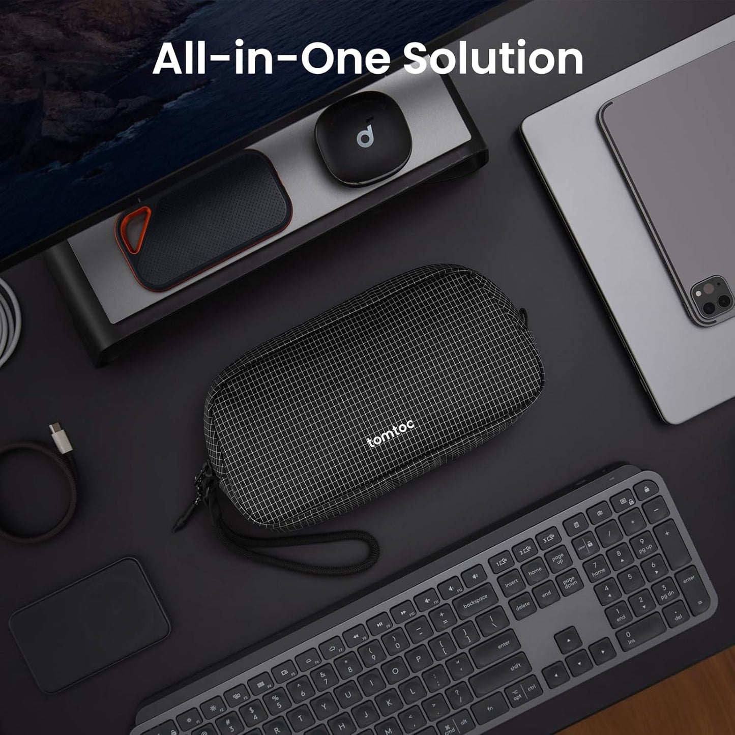 tomtoc Electronics Organizer Travel Case
