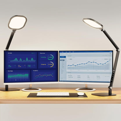 LitONES Adjustable LED Desk Lamp — Metal Swing Arm, Dimmable, Multi-Color Temperature