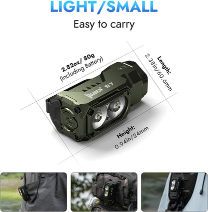 WUBEN E7 1800-Lumen Rechargeable Mini Flashlight