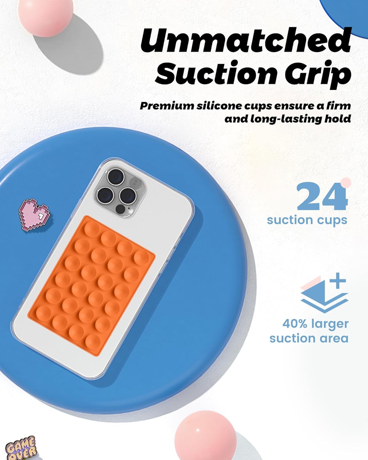 Magnetic Suction Phone Mount | Hands-Free Wall Grip