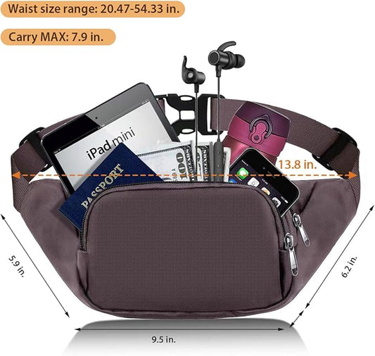 Syican Large Waterproof Fanny Pack