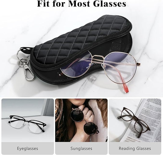 Lightweight Neoprene Sunglasses Case with Carabiner Clip