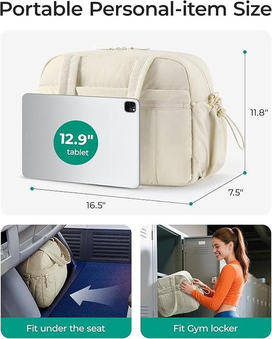 BAGSMART Water-Resistant Travel Duffel Bag