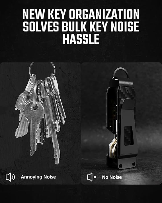 Minimalist Metal Key Organizer and Compact Holder