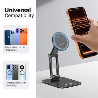 Magnetic Cell Phone Stand With Adjustable Arms
