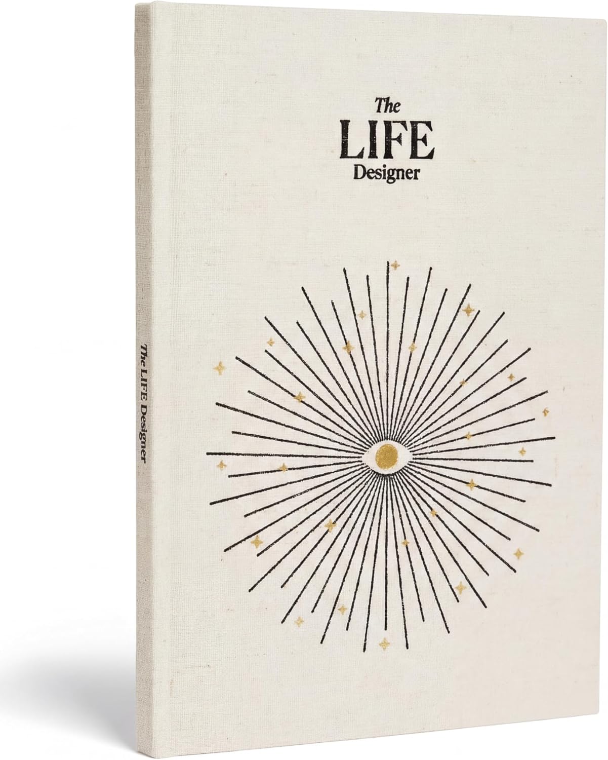 Life Designer Journal – Guided Life Planner for Goal Setting & Self Reflection – Undated 10 Year Vision Book for Personal Growth & Mindfulness – Natural Cotton Hardcover
