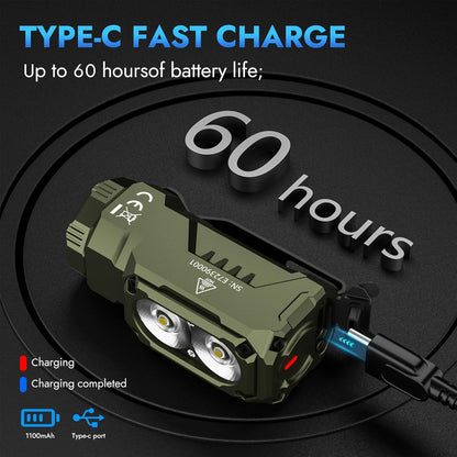 WUBEN E7 1800-Lumen Rechargeable Mini Flashlight