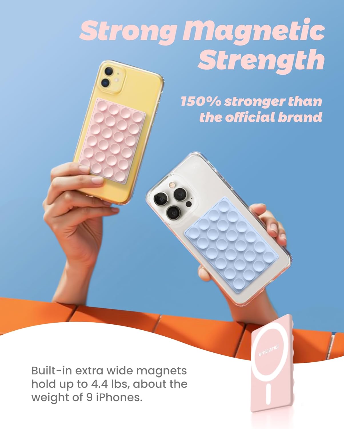 Magnetic Suction Phone Mount | Hands-Free Wall Grip