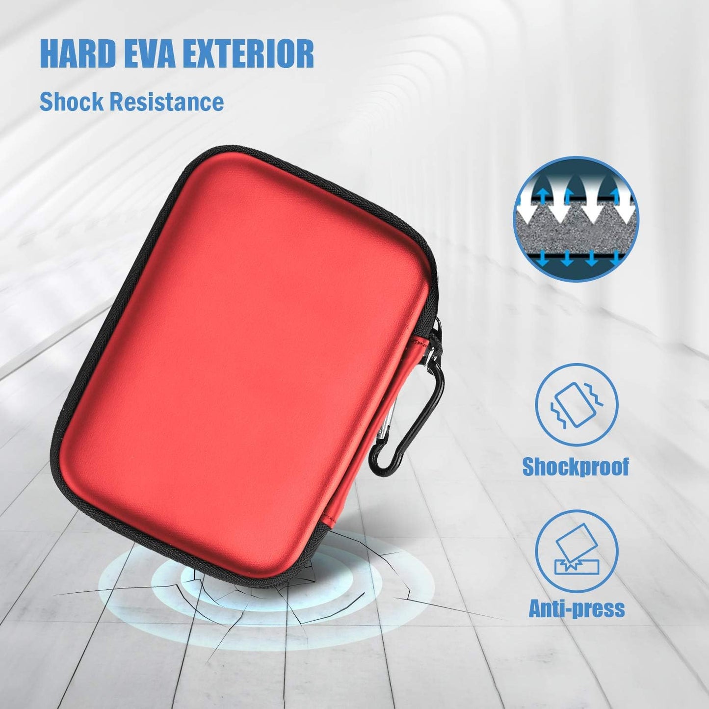 ProCase Hard Shell Case for 2.5" External Drives