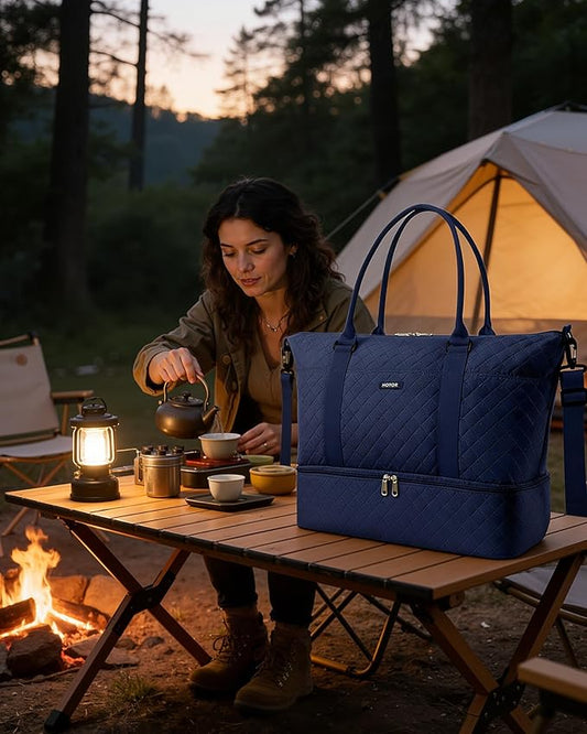HOTOR Water-Resistant Travel Duffel Bag