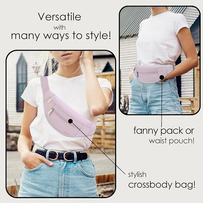 MAXTOP Large 4-Pocket Crossbody Fanny Pack