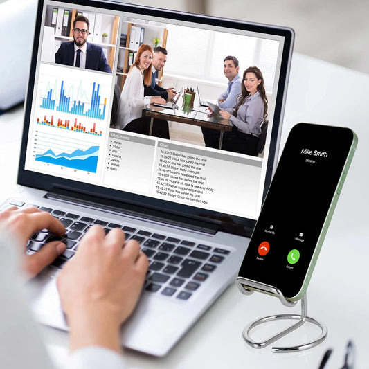 Metal One Line Phone Stand for Desk