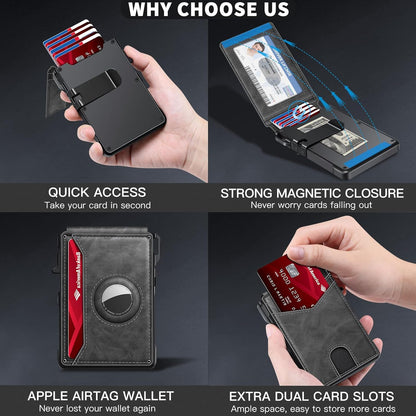 Smart AirTag Pop-Up Bifold Wallet