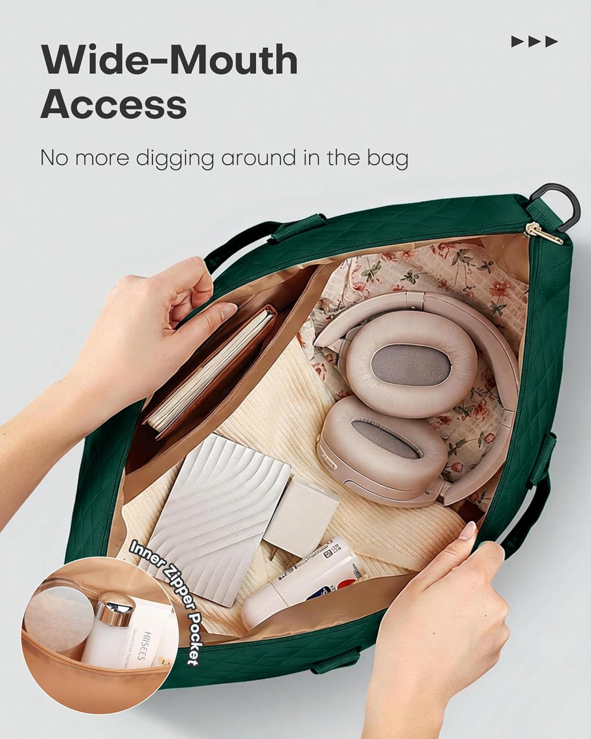 HOTOR Water-Resistant Travel Duffel Bag