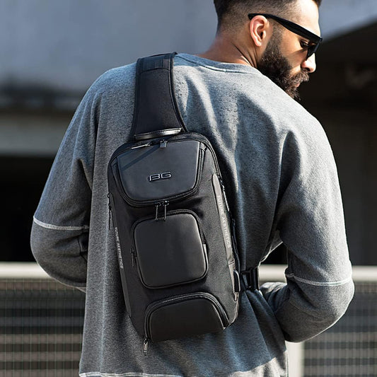 BANGE Anti-Theft Oxford Sling Backpack
