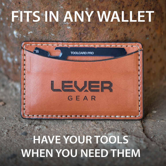Toolcard Pro - 40 in 1 Credit Card Multitool. Slim, Minimalist Survival Card Wallet Tool Card. TSA Approved Multitool Card Pocket Tool. (Black)